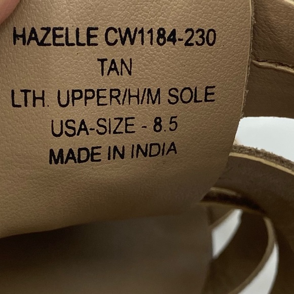 Crevo Hazelle Sandals Tan Suede Block Heel Size 8.5 - Picture 12 of 12